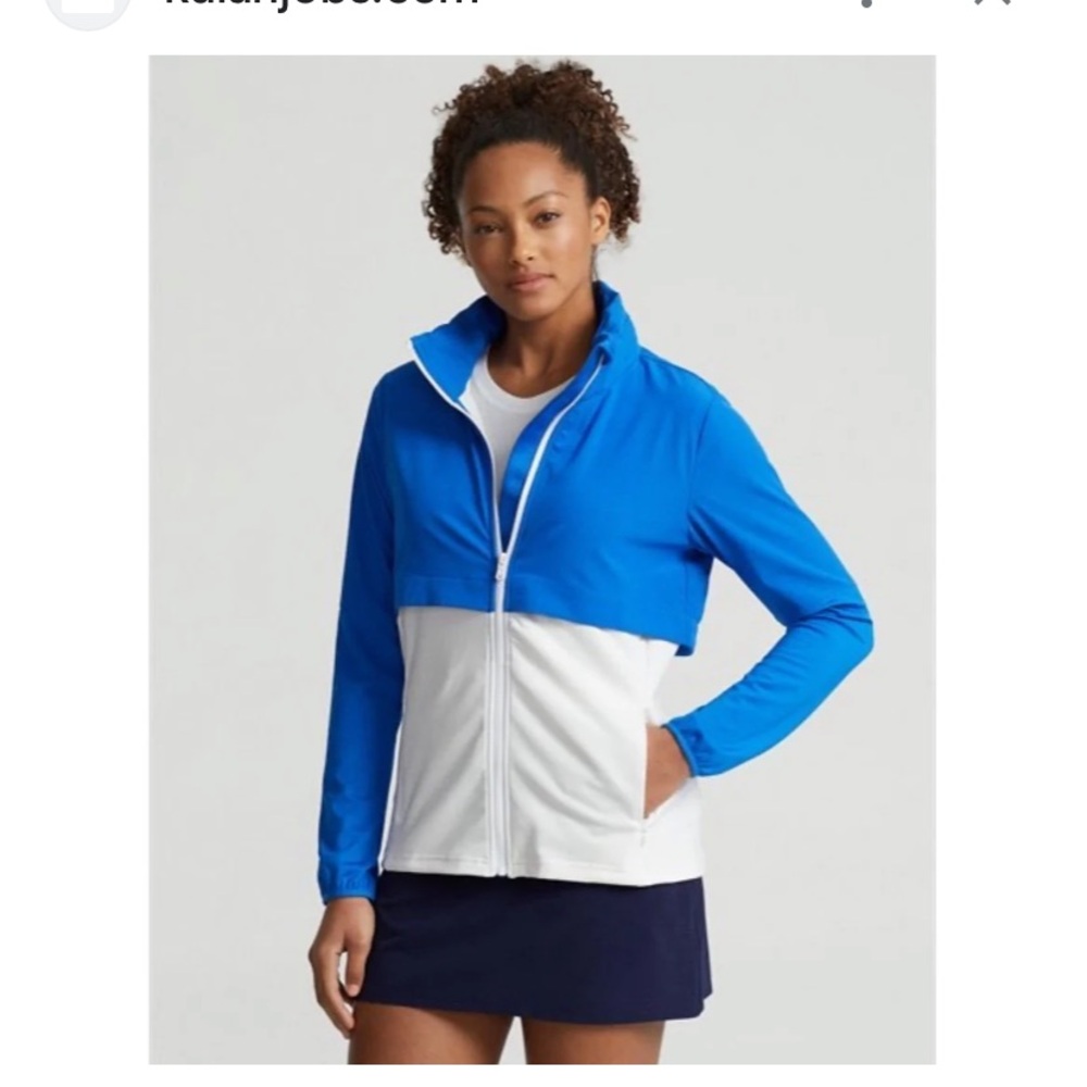 NWT RLX Ralph Lauren  Womens power Strech Golf Multi hoodie jacket..$198